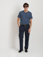 Standard Indigo Striped Tee In Cotton