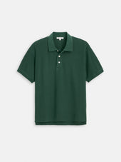 Garment Dyed Polo In Pique Cotton