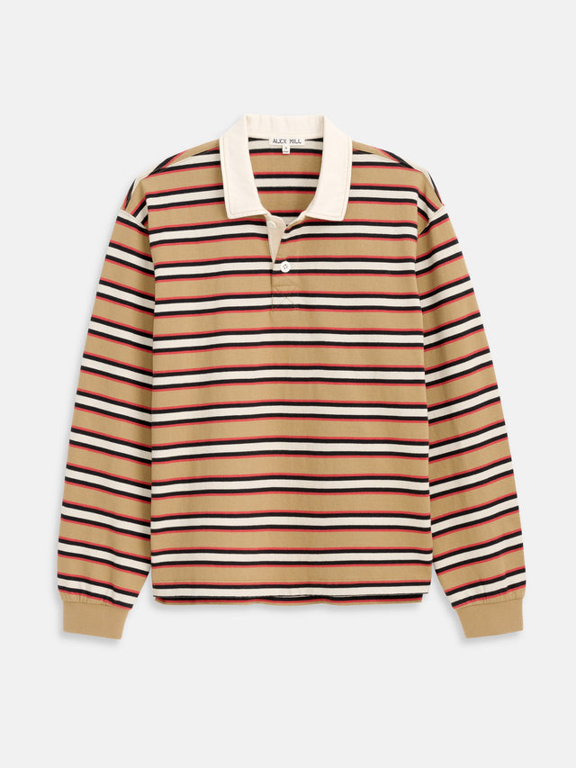 Rugby Striped Shirt In Cotton Jersey