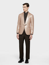 Pantalone In Lana Mohair Marrone