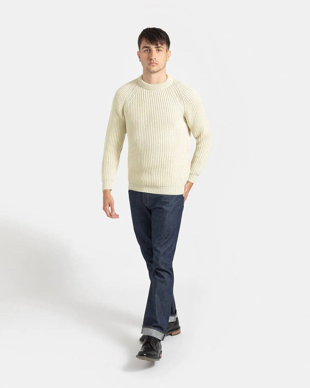 Men's Fisherman Jumper Ecru