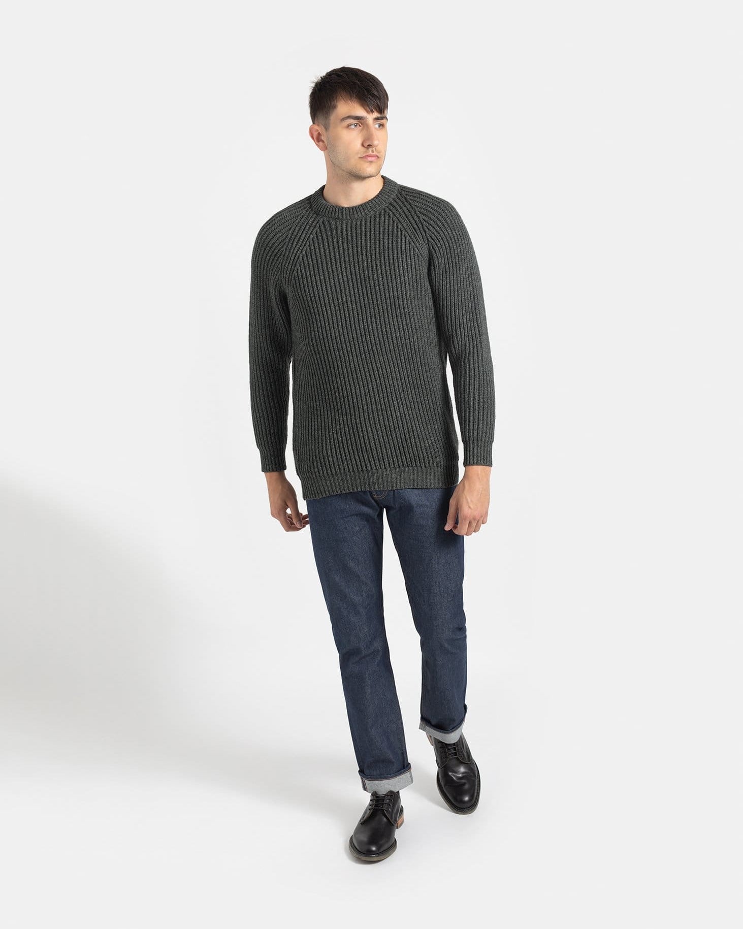 Men's Fisherman Jumper Grey