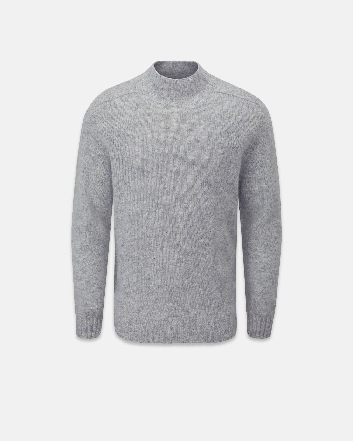 Men's Windsor Lambswool Jumper Light Grey