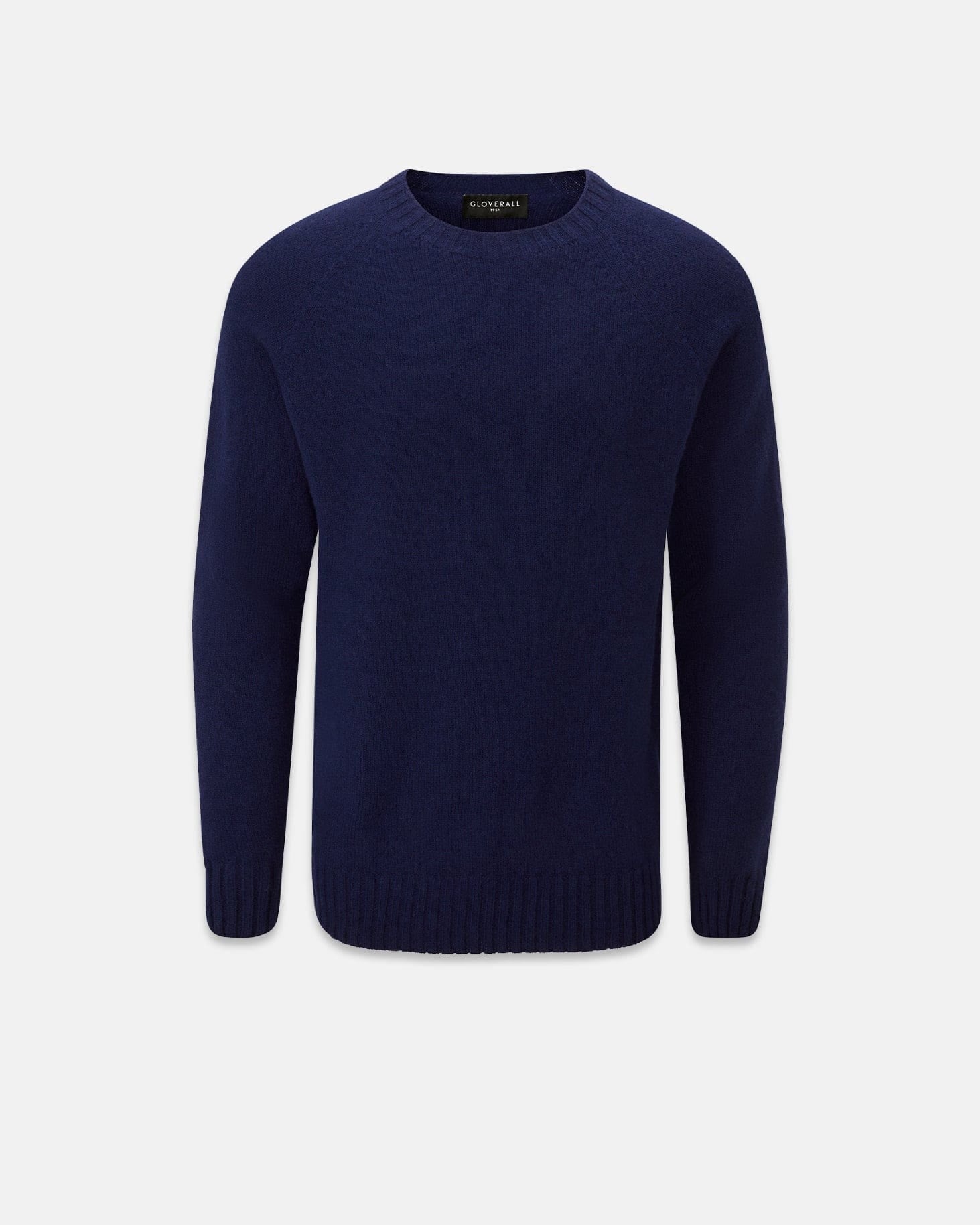 Men's Henley Lambswool Jumper Navy