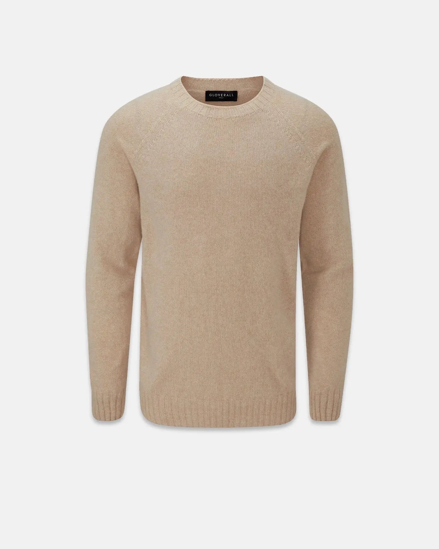 Men's Henley Lambswool Jumper Mushroom