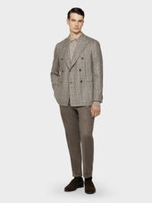 Polo A Manica Lunga In Lana Seta E Cashmere Beige