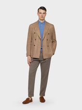 Polo A Maniche Corte In Cotone Blu