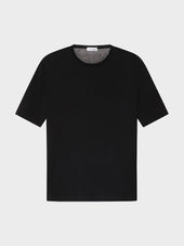 Maglia A Maniche Corte In Cotone Nera