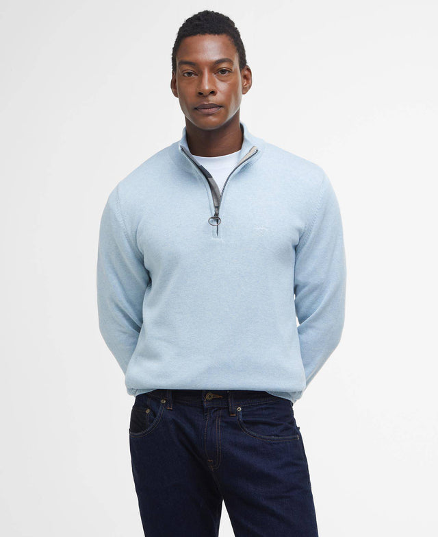 Cotton Quarter-Zip Jumper