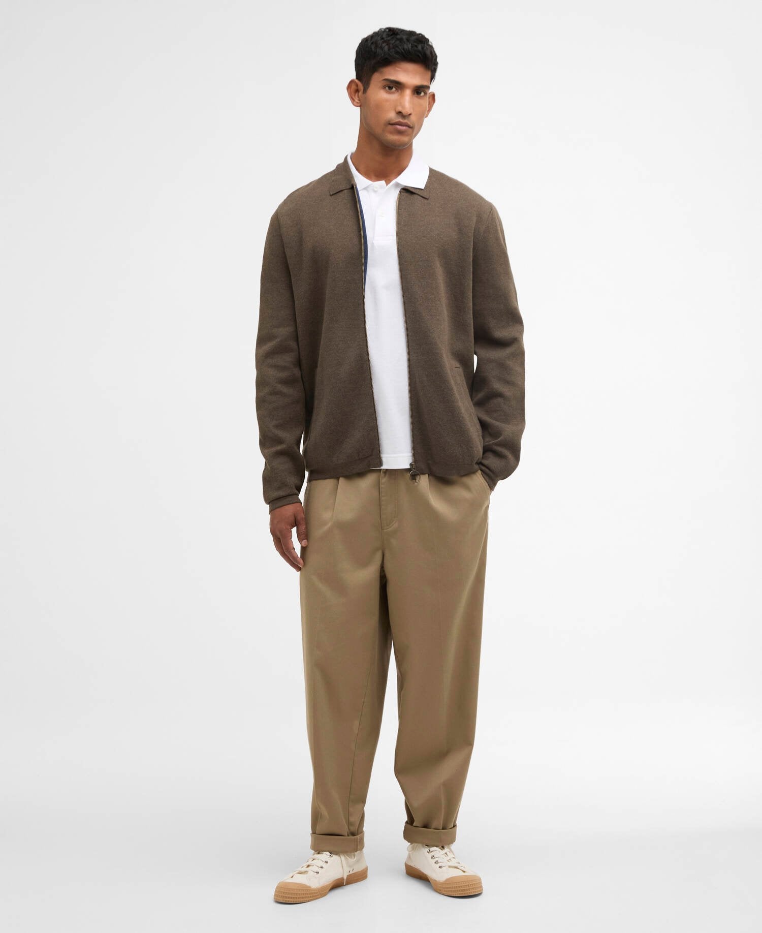 Crowcombe Knitted Zip Up Jumper