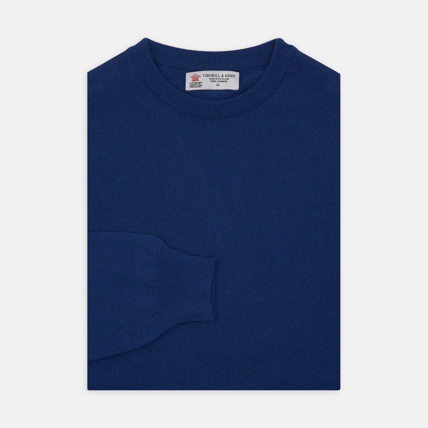Blue Crew Neck Cashmere Jumper