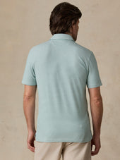 Short-Sleeve Movement™ Polo - Ivory Spring Stripe