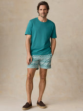 Sunwashed Regenerative Tee - Biscayne Green