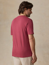 Sunwashed Regenerative Pocket Tee - Gulf Red