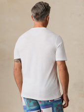 Short-Sleeve Breeze Henley - White