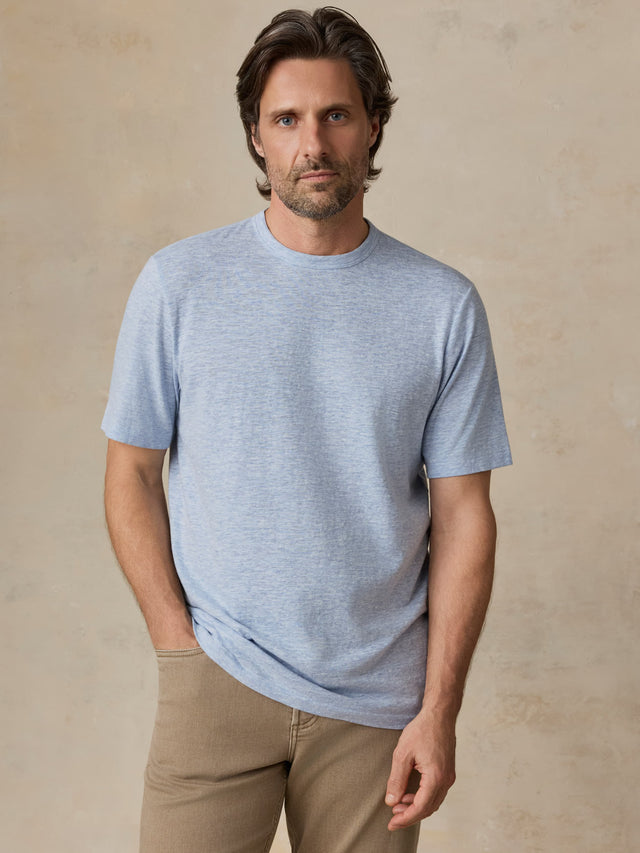 Short-Sleeve Breeze Tee - Blue Isle