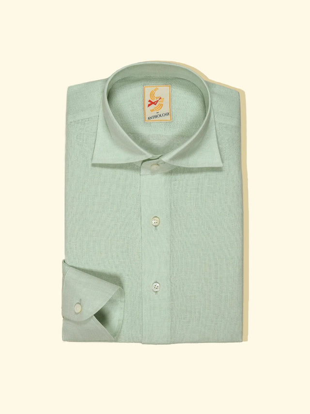 Mint Linen Shirt — The Anthology
