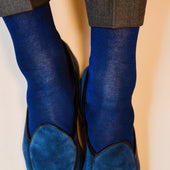 Marine Bleu Roi Caviar Fil D Cosse