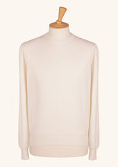 Cream Cashmere Crewneck Sweater