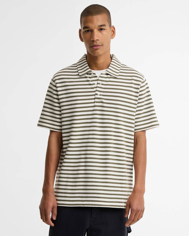 Farlam Striped Tailored Polo Shirt