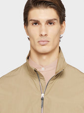 Giubbino Skater In Cotone Sabbia