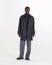 Humbie Chalkstripe Wool Coat