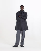Humbie Chalkstripe Wool Coat