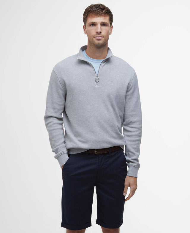 Pique Interlock Quarter-Zip Sweatshirt