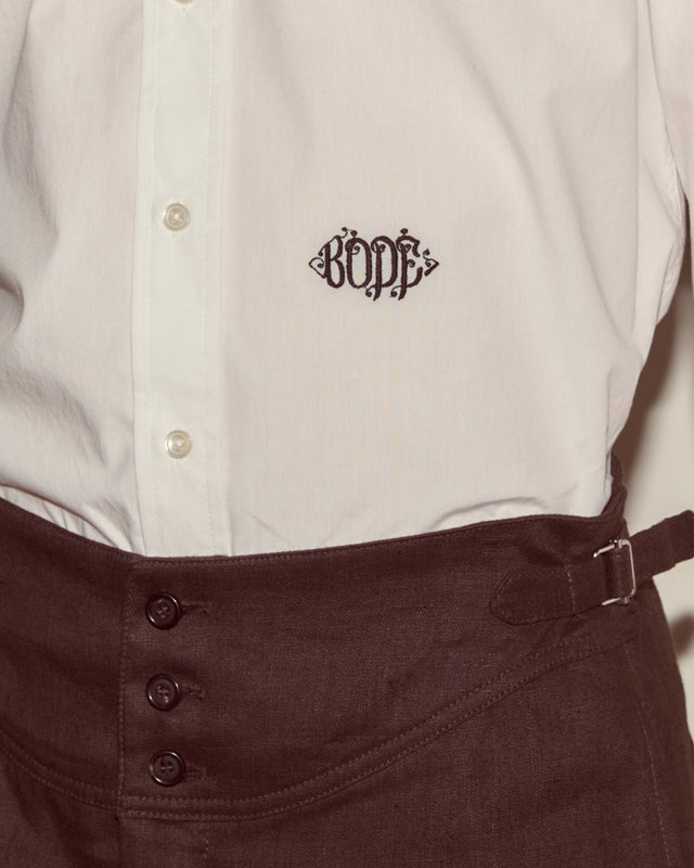 Monogrammed Poplin Shirt