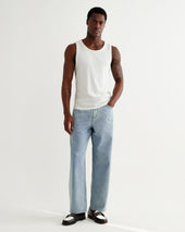 Montague Ribbed Organic Cotton Vest