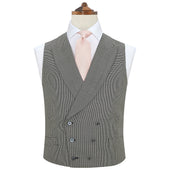 Hayward Black and White Houndstooth Waistcoat