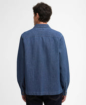 Aickmen Textured Denim Overshirt