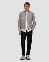 Cardigan In Wool Silk And Ecoage