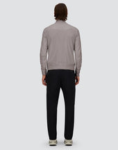 Cardigan In Wool Silk And Ecoage