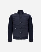 RIBBED MERINO WOOL G.7 AND POLISHED SMOOTH WOOL JACKET