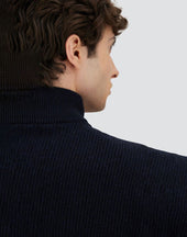 Ribbed Merino Wool G 7 And Polished Smooth Wool Jacket
