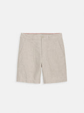 Pull On Field Short In Flax Linen