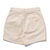 Belted Shorts Cotton Hemp