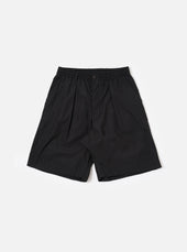 master-piece x Universal Works Black Recycled Poly Tech Pleated Track Short