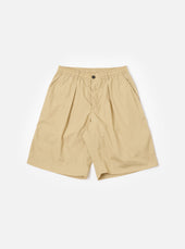 master-piece x Universal Works Sand Recycled Poly Tech Pleated Track Short