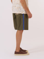 Master Piece X Universal Works Recycled Poly Tech Pleated Track Short