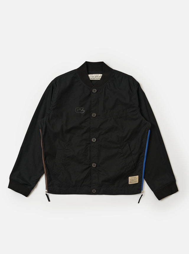 master-piece x Universal Works Black Peached Poplin Newark Jacket