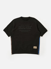 master-piece x Universal Works Black Brush Back Sweat S/S Billy Sweat