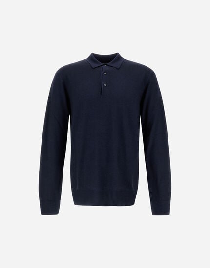 Polo Shirt In Light Merino Wool