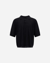 Polo Shirt In Wool Silk