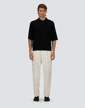 Polo Shirt In Wool Silk
