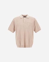 POLO SHIRT IN BOUCLÉ COTTON CASHMERE