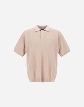 Polo Shirt In Boucl Cotton Cashmere