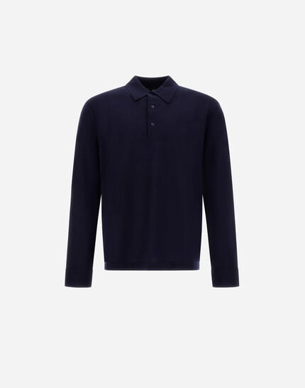 Polo Shirt In Pure Cashmere
