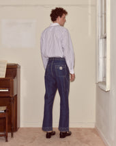 Embroidered Denim Knolly Brook Trousers